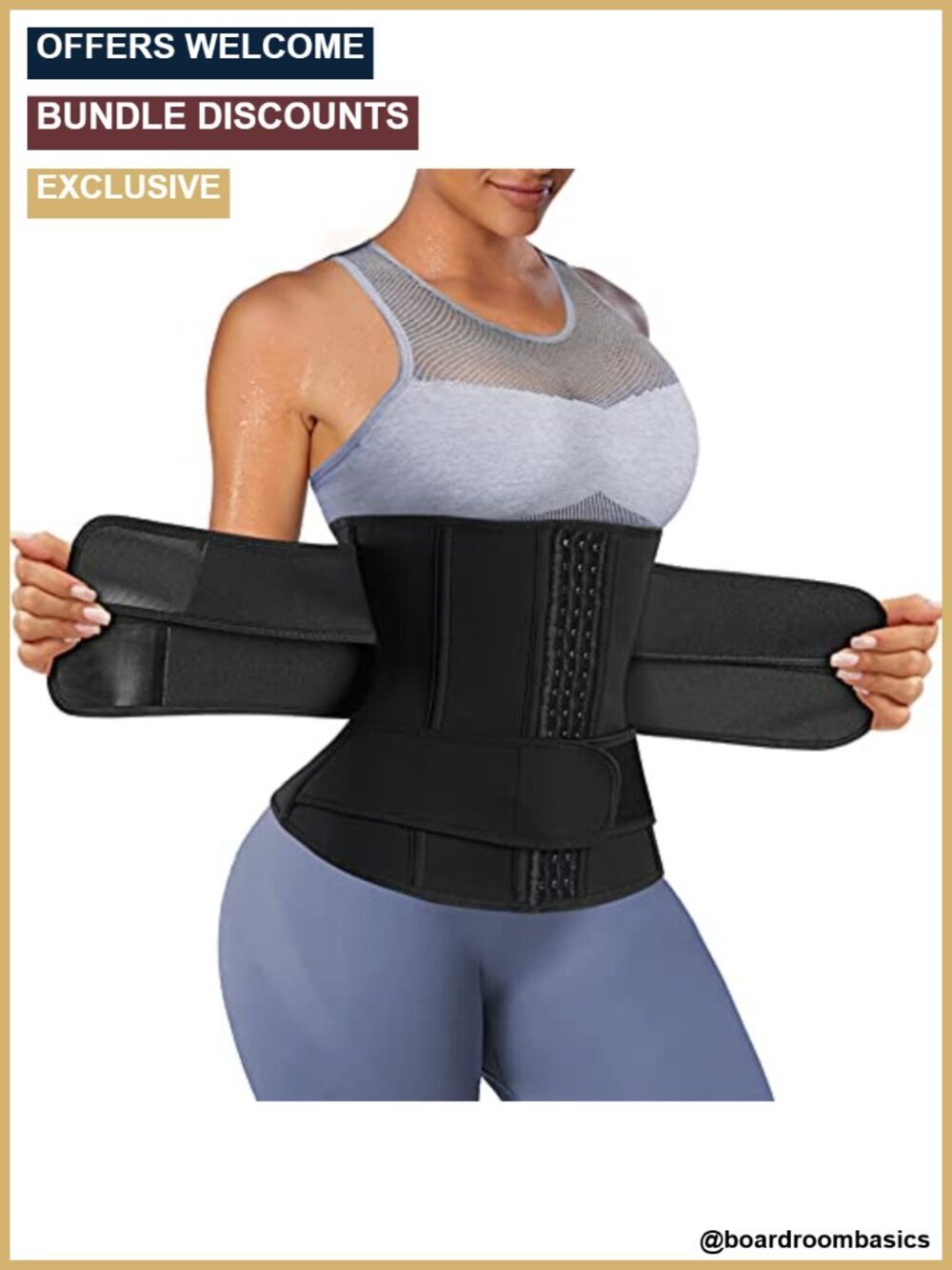 Waist Trainer Trimmer Belt Women Corset Sweat Sauna Slimming Body Shaper Girdle